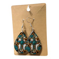 Beautiful Teardrop earrings " country inspired "