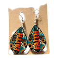 Beautiful Teardrop earrings " country inspired "