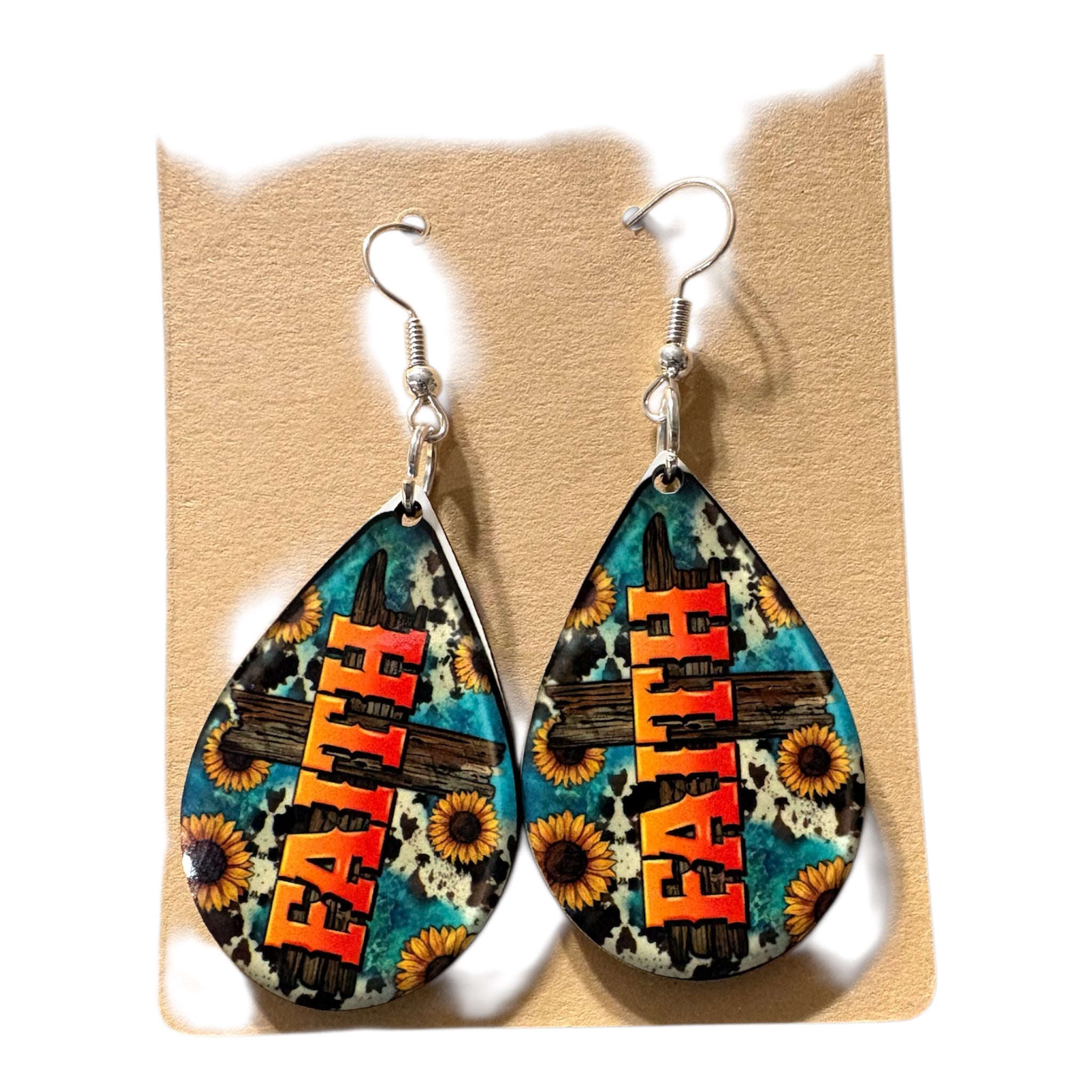 Beautiful Teardrop earrings " country inspired "