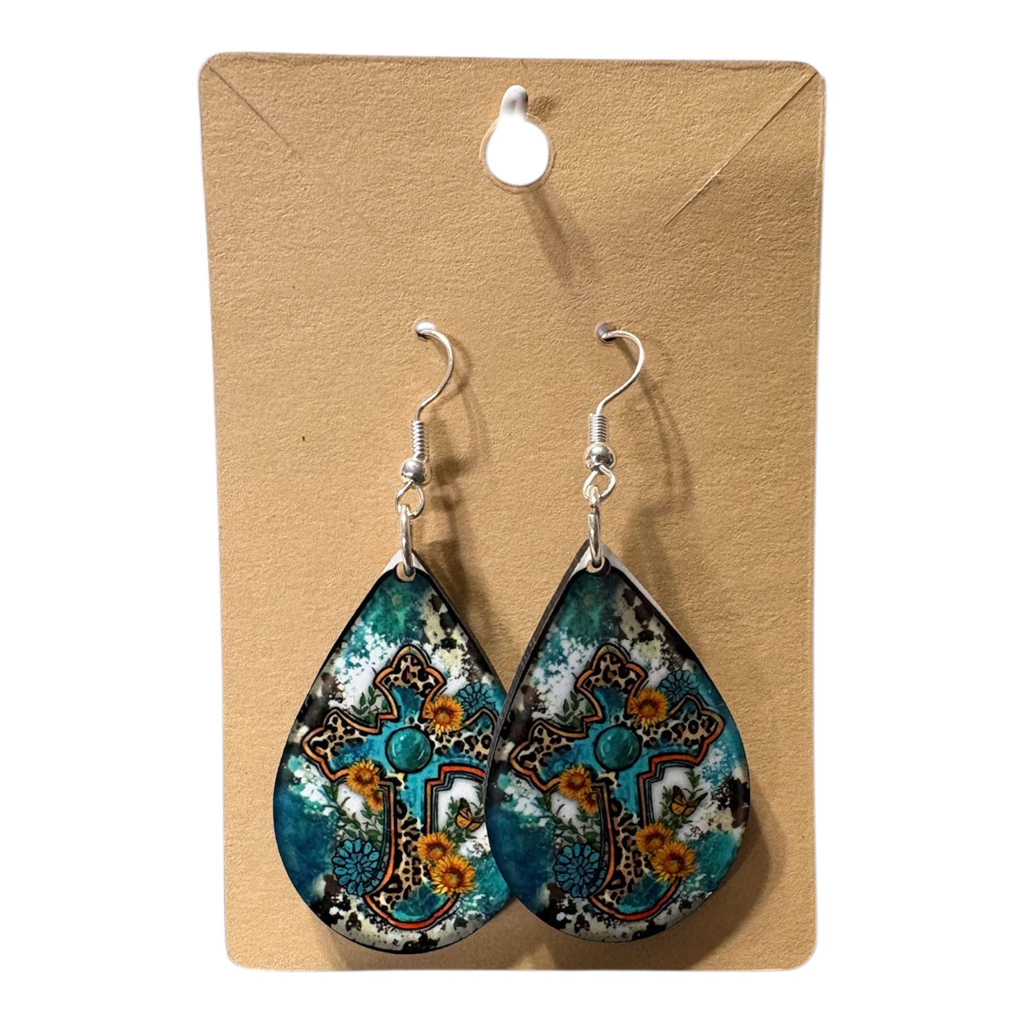 Beautiful Teardrop earrings " country inspired "
