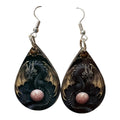 Beautiful Sublimation crafted designed teardrop earrings " dragons"