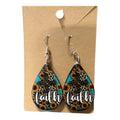 Beautiful Teardrop earrings " country inspired "