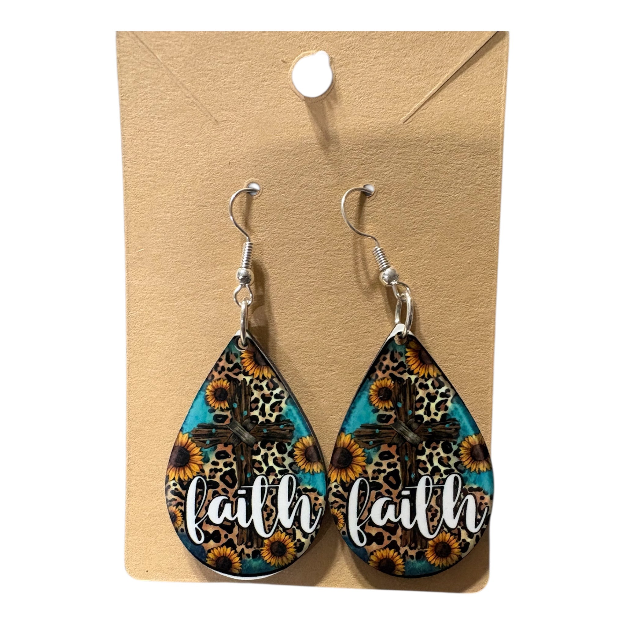 Beautiful Teardrop earrings " country inspired "