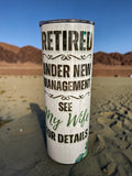 20 oz Stainless steel tumbler